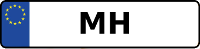 Kennzeichen mit MH