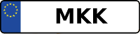 Kennzeichen mit MKK
