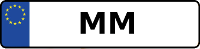 Kennzeichen mit MM