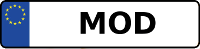 Kennzeichen mit MOD