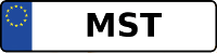 Kennzeichen mit MST