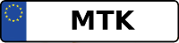 Kennzeichen mit MTK