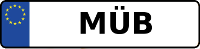 Kennzeichen mit MÜB