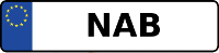 Kennzeichen mit NAB
