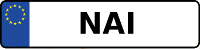 Kennzeichen mit NAI