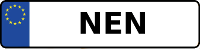 Kennzeichen mit NEN