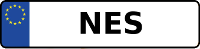 Kennzeichen mit NES