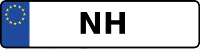 Kennzeichen mit NH