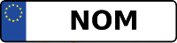 Kennzeichen mit NOM