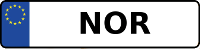 Kennzeichen mit NOR