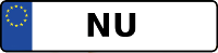 Kennzeichen mit NU