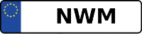 Kennzeichen mit NWM