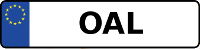 Kennzeichen mit OAL