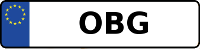 Kennzeichen mit OBG