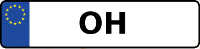 Kennzeichen mit OH