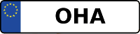 Kennzeichen mit OHA