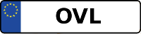 Kennzeichen mit OVL