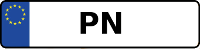 Kennzeichen mit PN