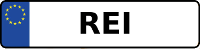Kennzeichen mit REI