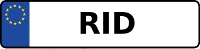 Kennzeichen mit RID