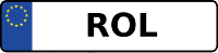 Kennzeichen mit ROL