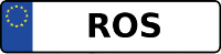 Kennzeichen mit ROS
