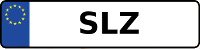 Kennzeichen mit SLZ