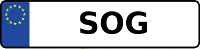 Kennzeichen mit SOG