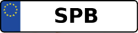 Kennzeichen mit SPB