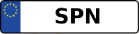 Kennzeichen mit SPN