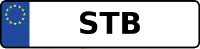 Kennzeichen mit STB