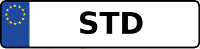 Kennzeichen mit STD