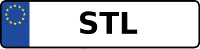 Kennzeichen mit STL