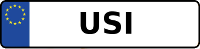 Kennzeichen mit USI