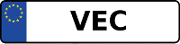 Kennzeichen mit VEC