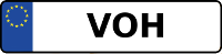 Kennzeichen mit VOH