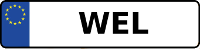 Kennzeichen mit WEL