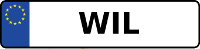Kennzeichen mit WIL