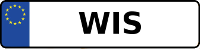Kennzeichen mit WIS