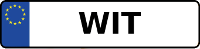 Kennzeichen mit WIT