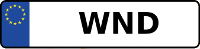 Kennzeichen mit WND