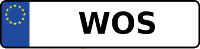 Kennzeichen mit WOS