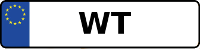 Kennzeichen mit WT