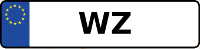 Kennzeichen mit WZ
