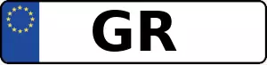 Kennzeichen GR