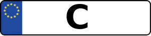 Kennzeichen mit C