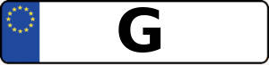 Kennzeichen mit G