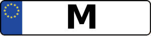 Kennzeichen mit M