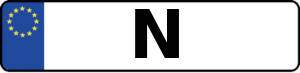 Kennzeichen mit N