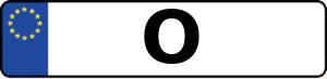 Kennzeichen mit O